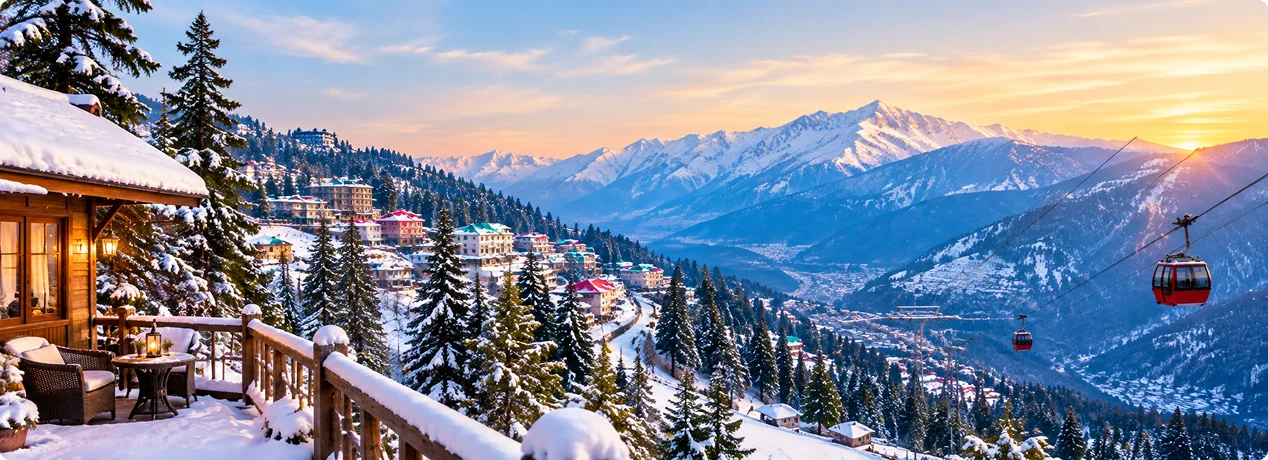 Romantic Shimla Manali honeymoon tour package for couples